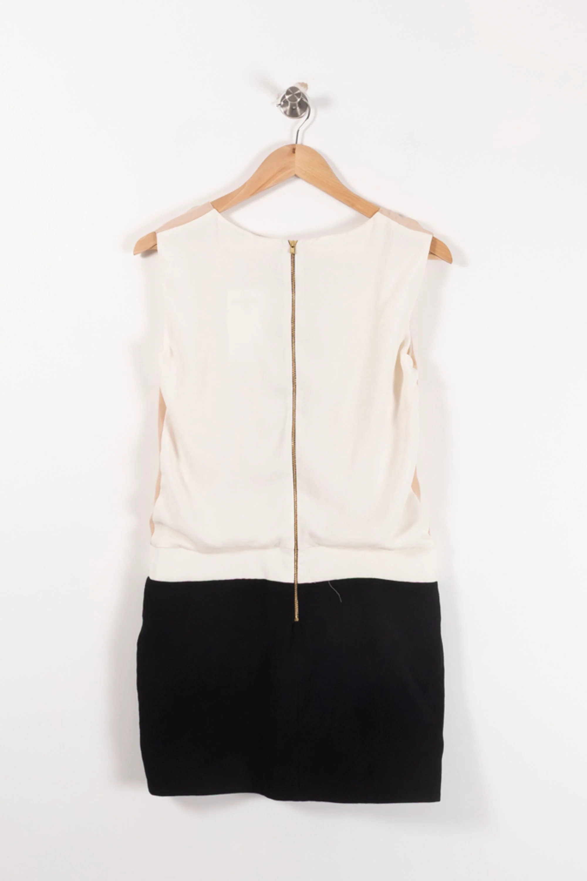 Robe Courte Beige Blanc et Noire - Taille S/36 - Image 4
