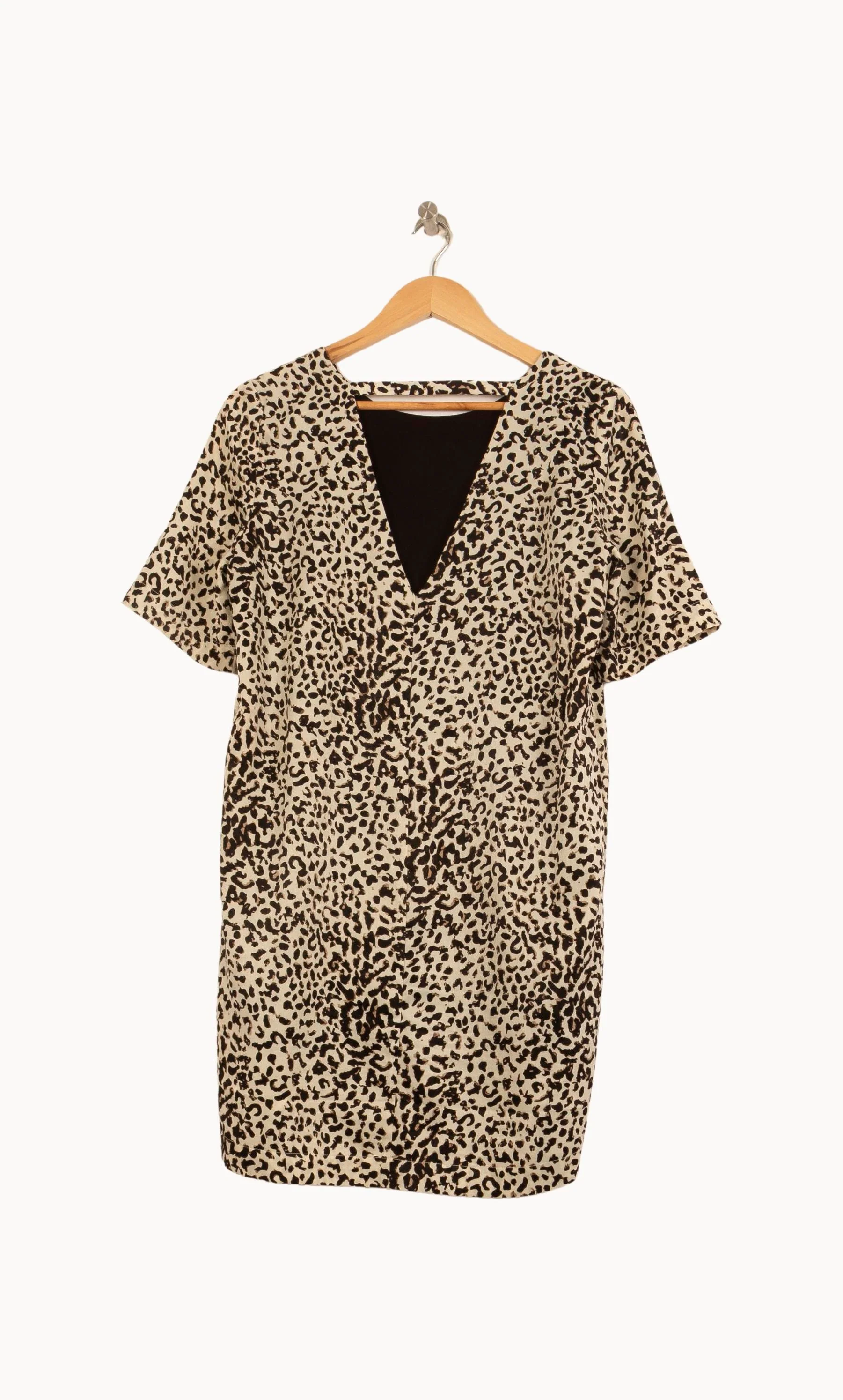 Robe Courte Beige et Noire - Taille S/36 - Image 4