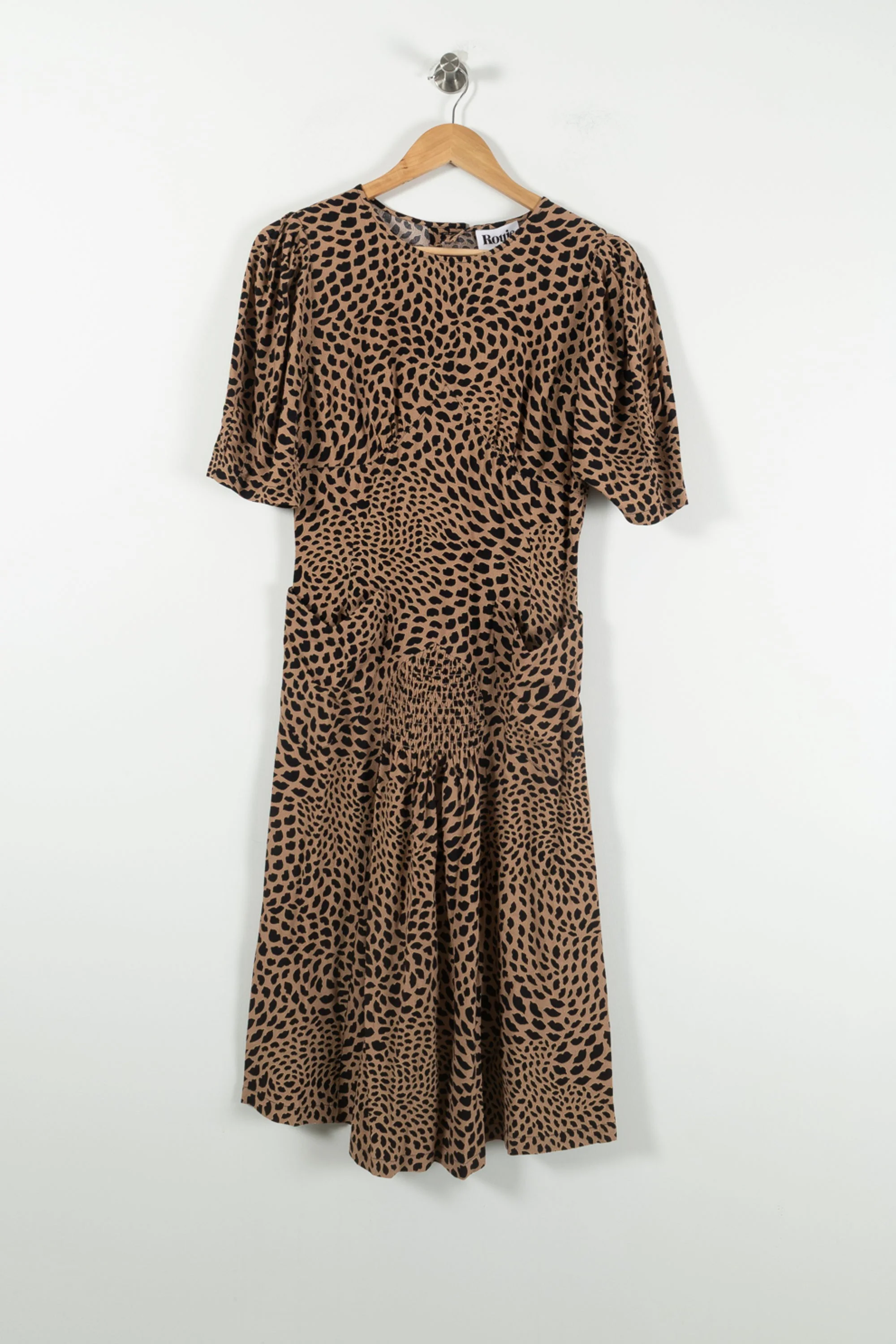Robe Courte Beige et Noire - Taille S/36 - Image 2