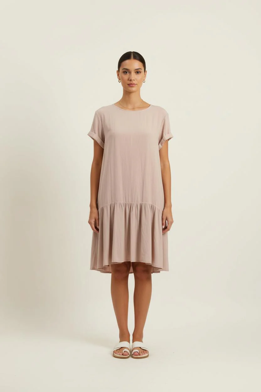 Robe Courte Beige - Taille M/38
