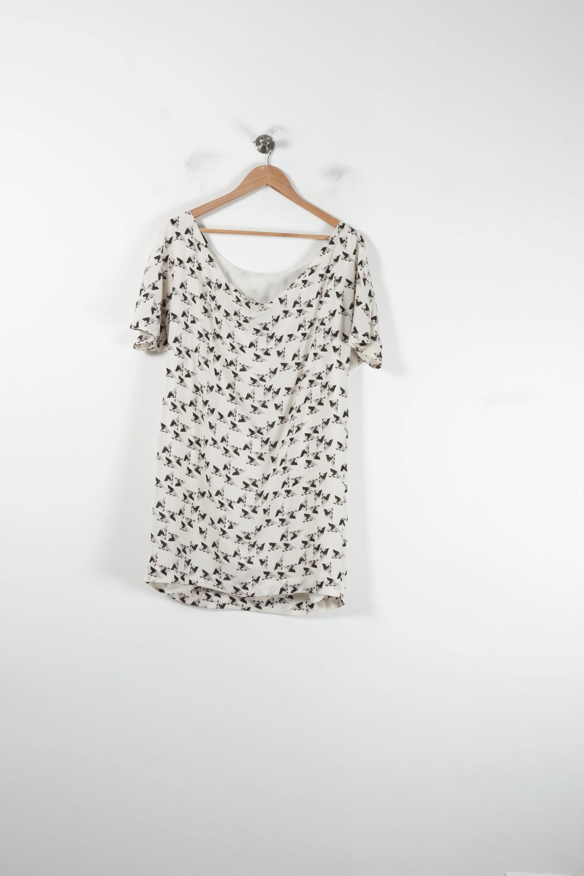 Robe Courte Blanche et Noire - Taille L/40 - Image 4