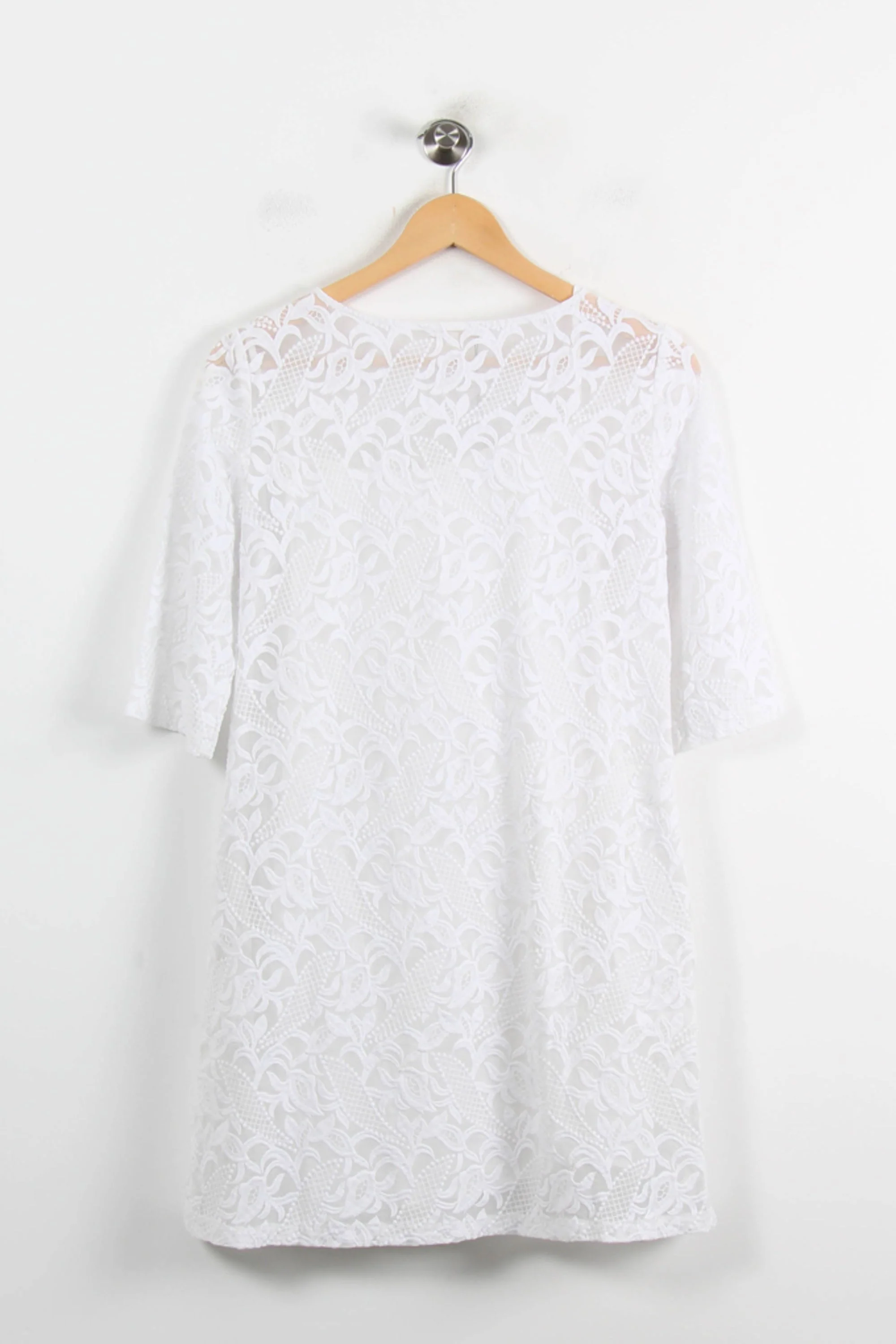 Robe Courte Blanche - Taille M/38 - Image 4