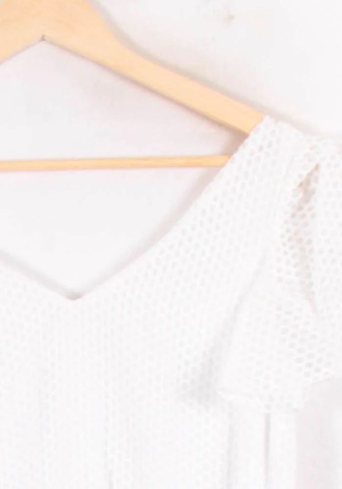 Robe Courte Blanche - Taille S/36 - Image 3