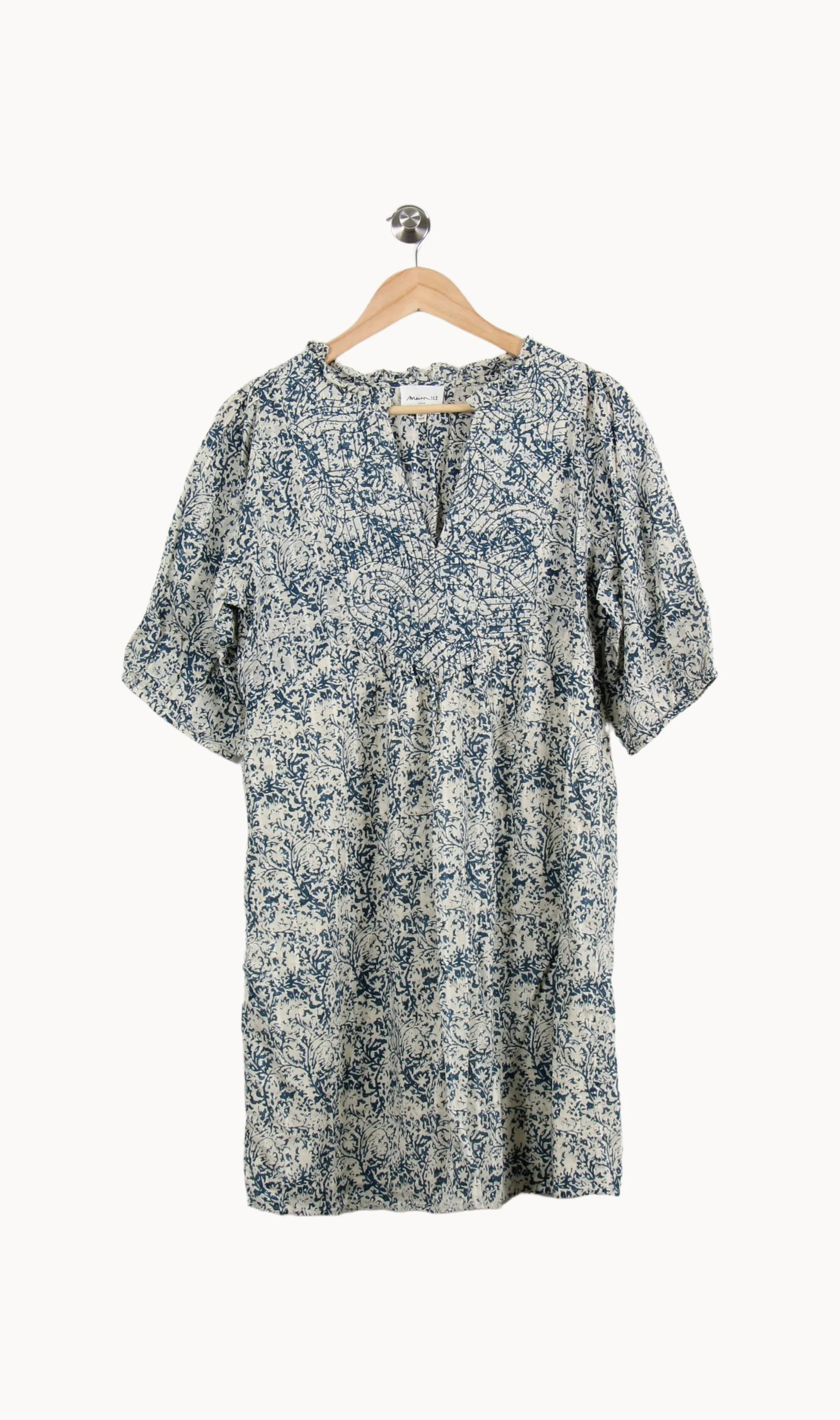 Robe Courte Bleue et Blanche - Taille M/38 - Image 2