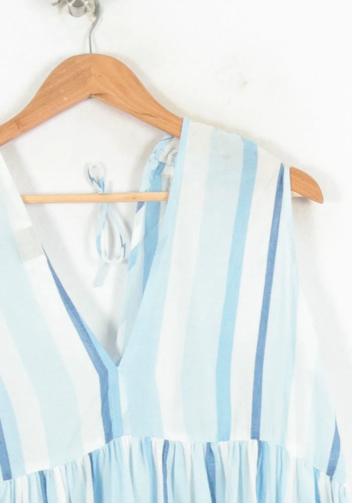 Robe Courte Bleue et Blanche - Taille M/38 - Image 3
