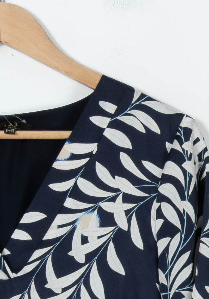 Robe Courte Bleue et Blanche - Taille M/38 - Image 3