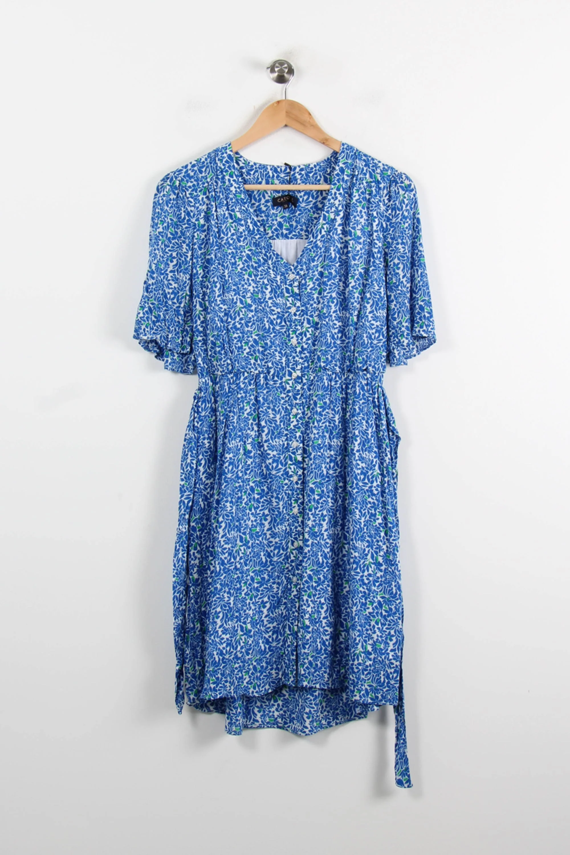 Robe courte bleue et blanche - Taille S/36 - Image 2