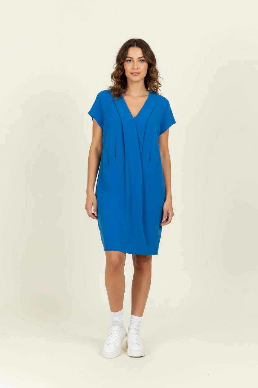 Robe Courte Bleue - Taille L/40