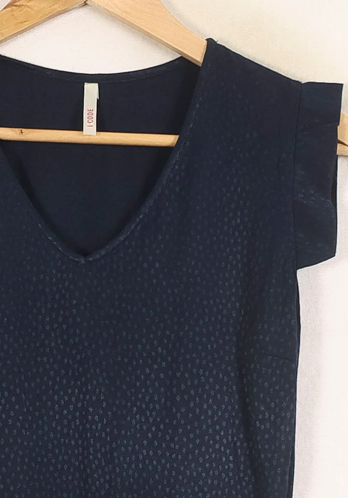 Robe Courte Bleue - Taille XS/34 - Image 3