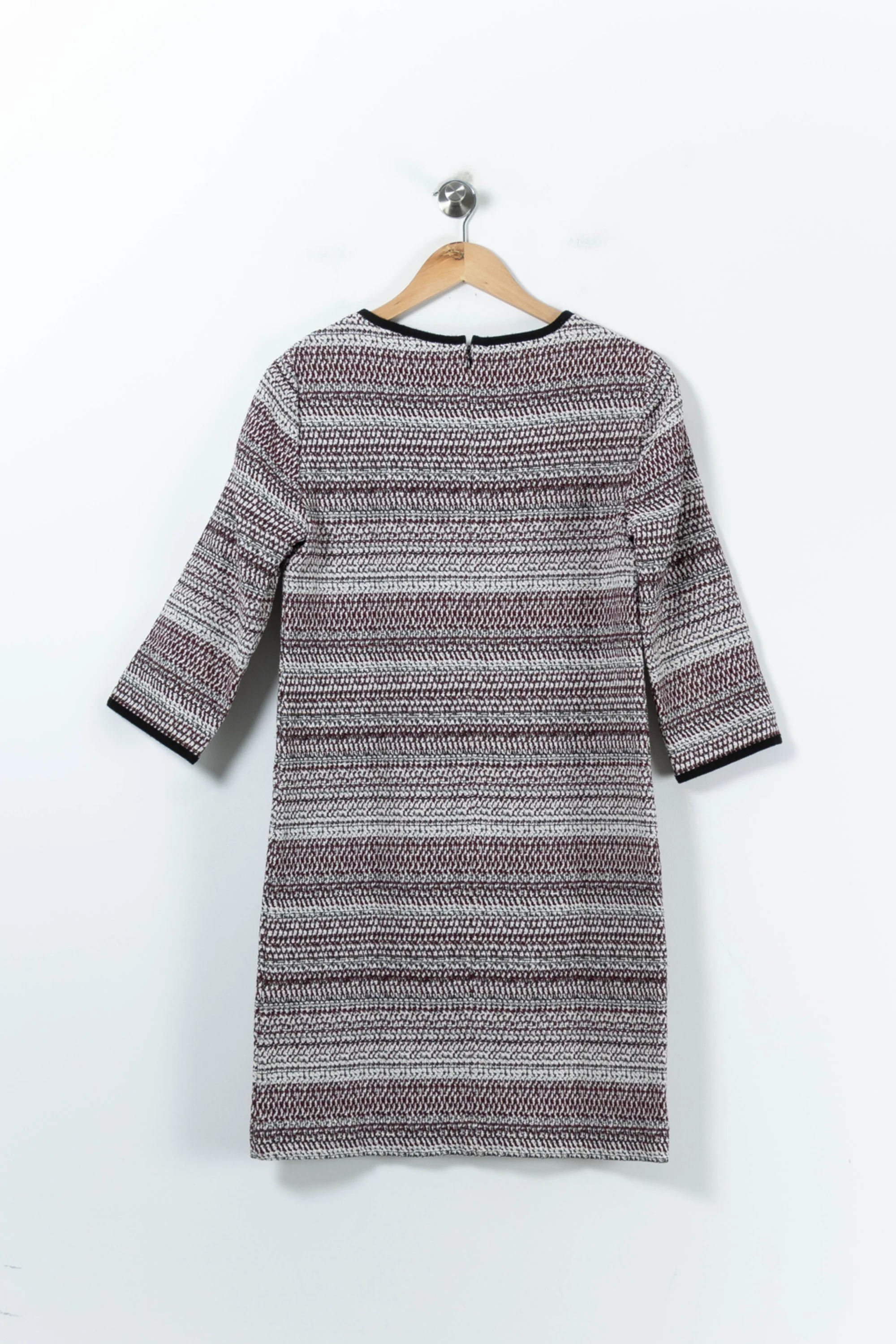 Robe Courte Bordeaux et Blanche - Taille M/38 - Image 4