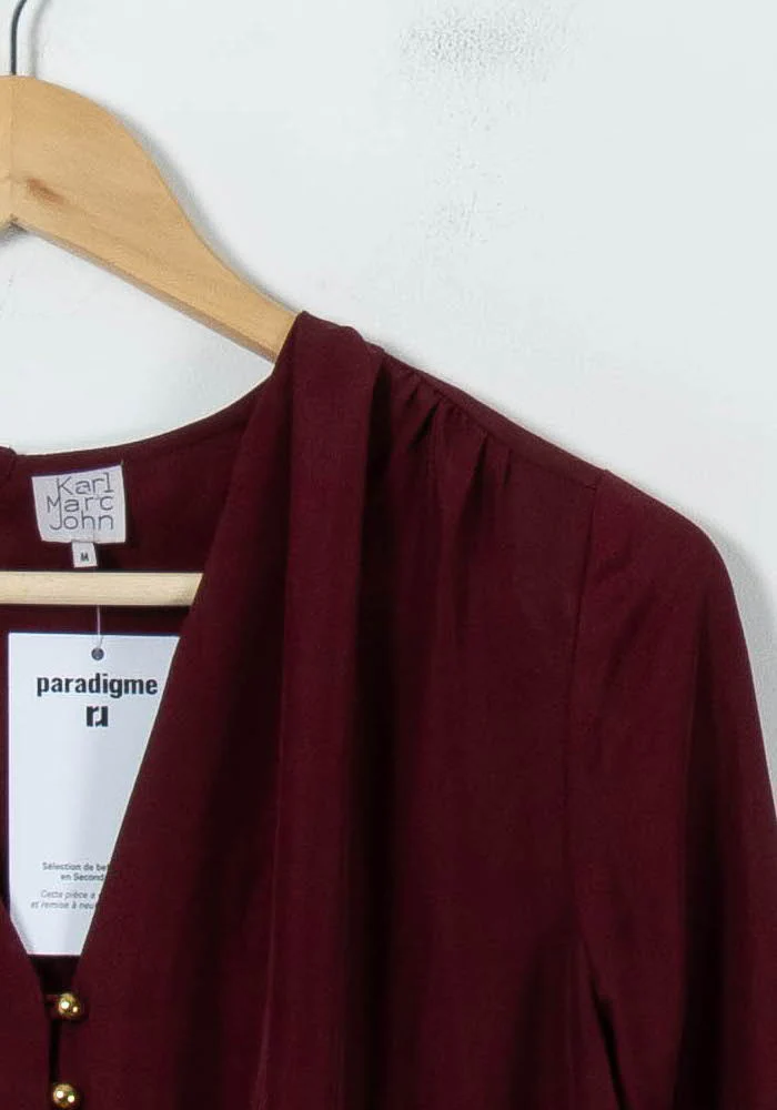 Robe Courte Bordeaux - Taille M/38 - Image 3