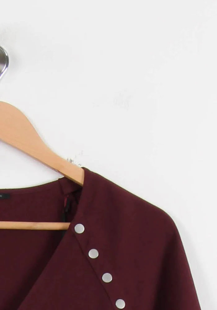 Robe Courte Bordeaux - Taille S/36 - Image 3