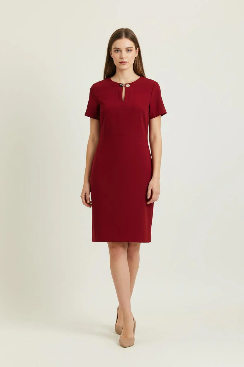 Robe Courte Bordeaux - Taille XL/42