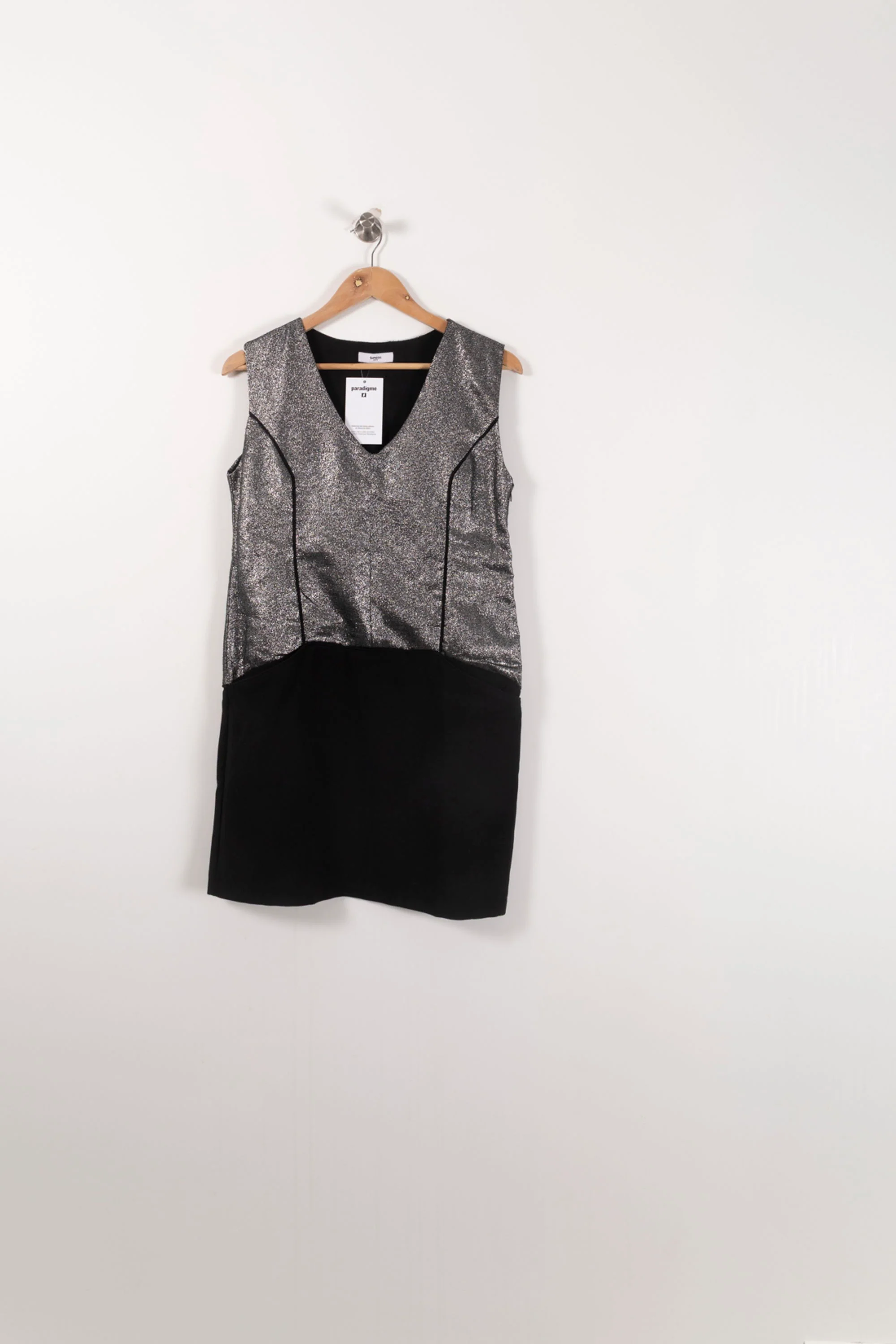 Robe Courte Grise et Noire - Taille M/38 - Image 2