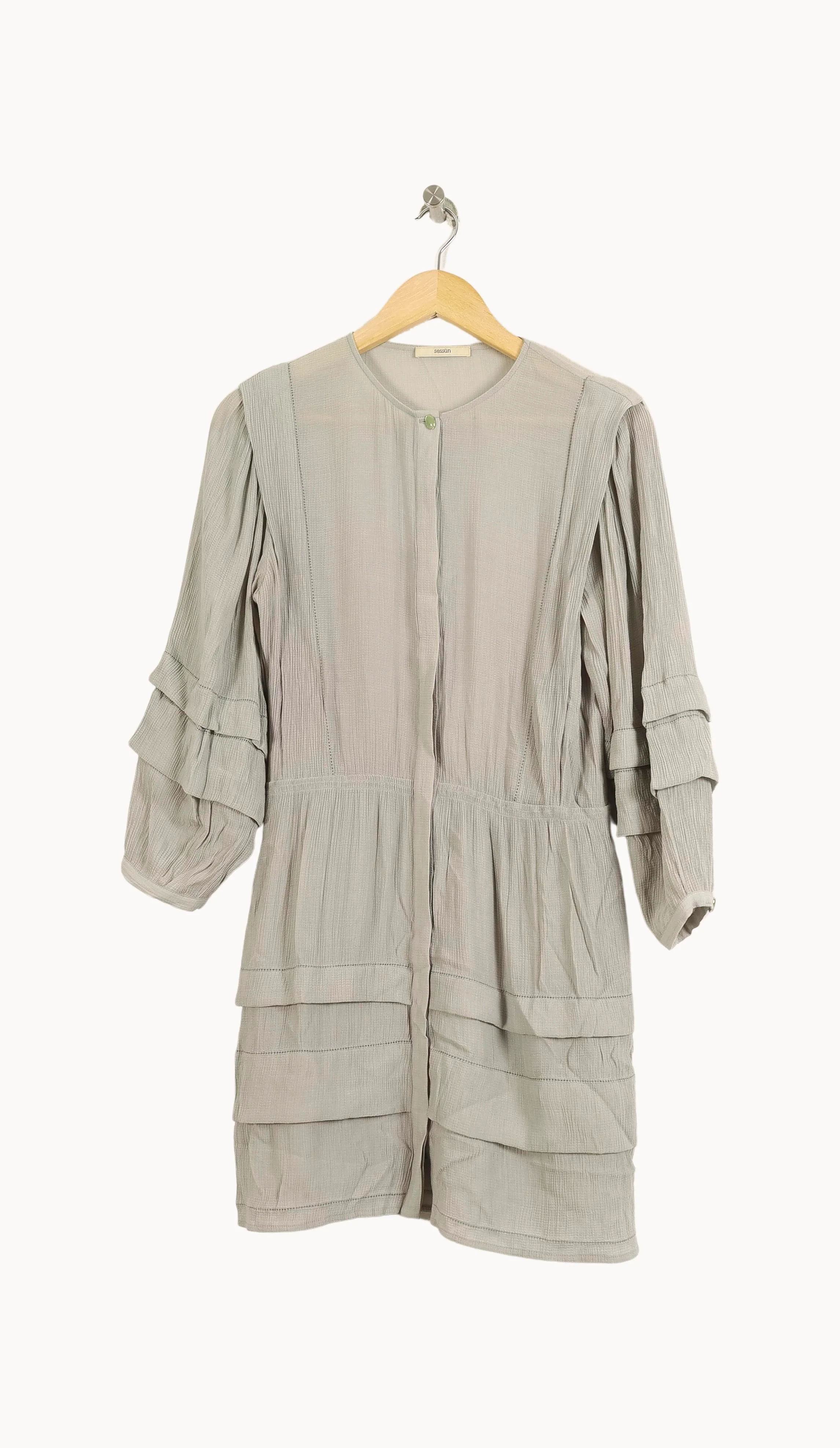 Robe Courte Grise - Taille S/36 - Image 2