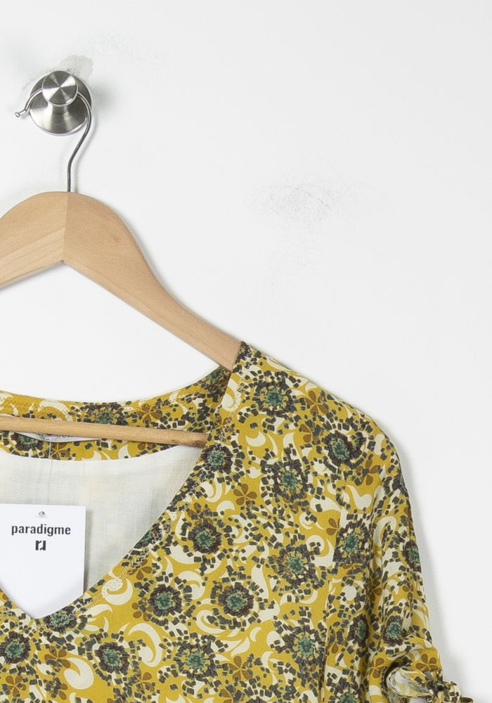 Robe Courte Jaune et Verte - Taille S/36 - Image 3
