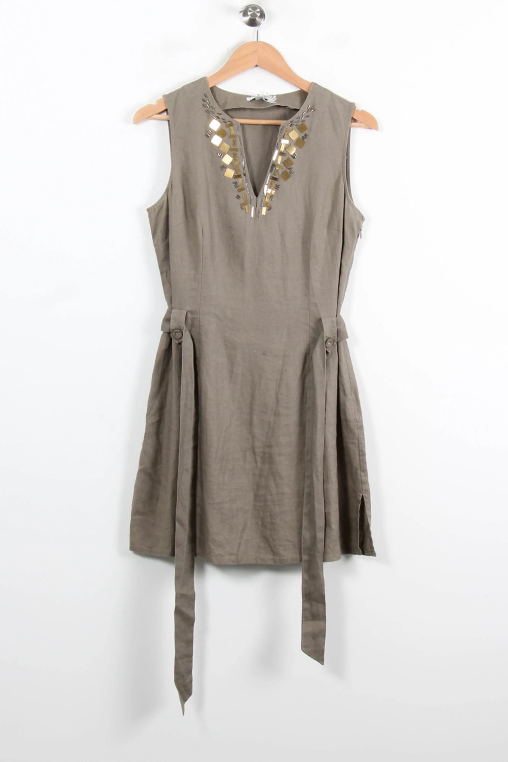 Robe Courte Kaki - Taille L/40 - Image 2