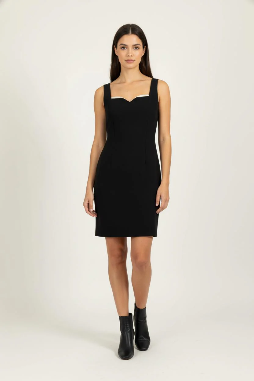 Robe Courte Noire et Blanche - Taille M/38