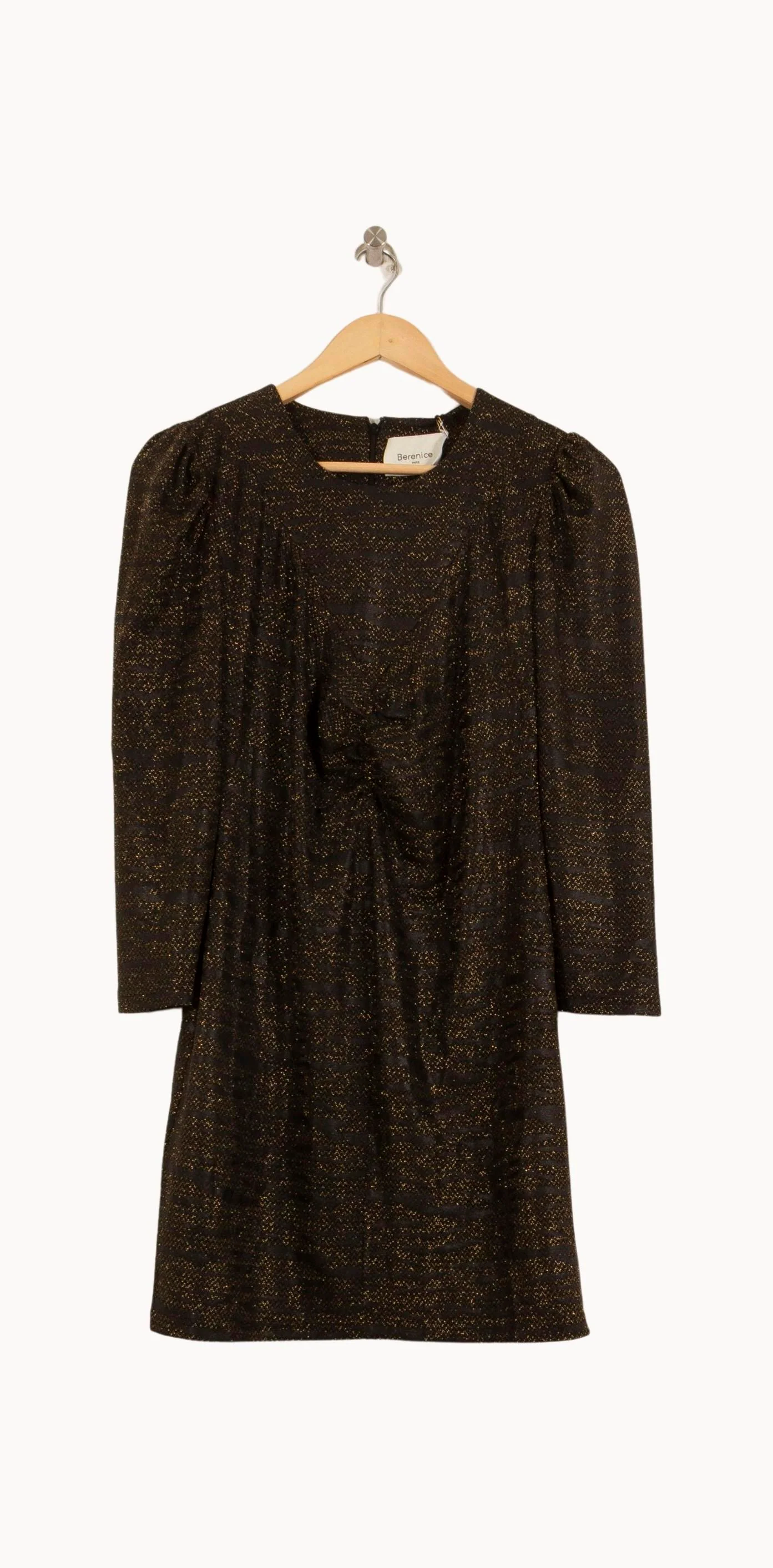 Robe Courte Noire et Dorée - Taille S/36 - Image 2