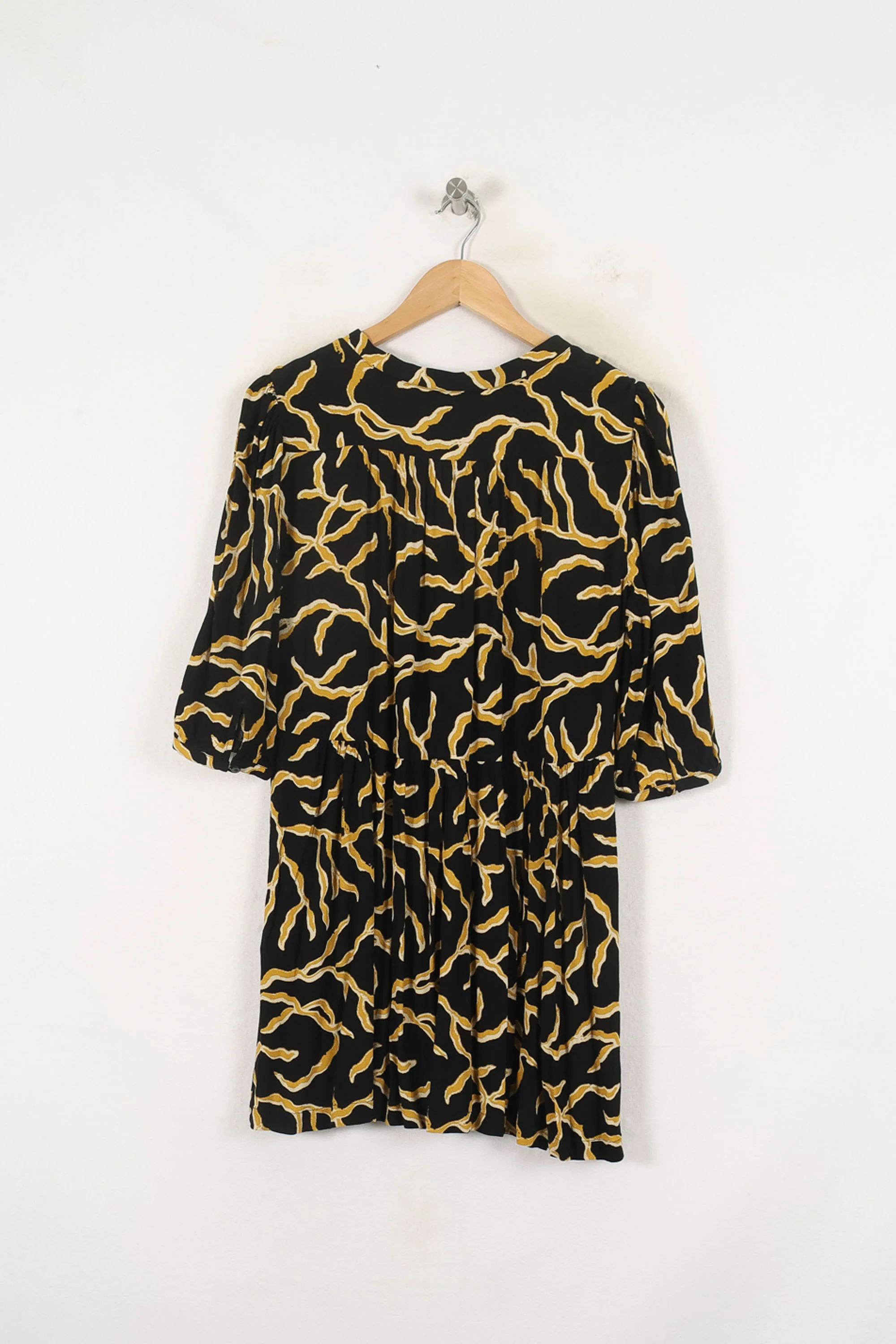 Robe Courte Noire et Jaune - Taille S/36 - Image 4