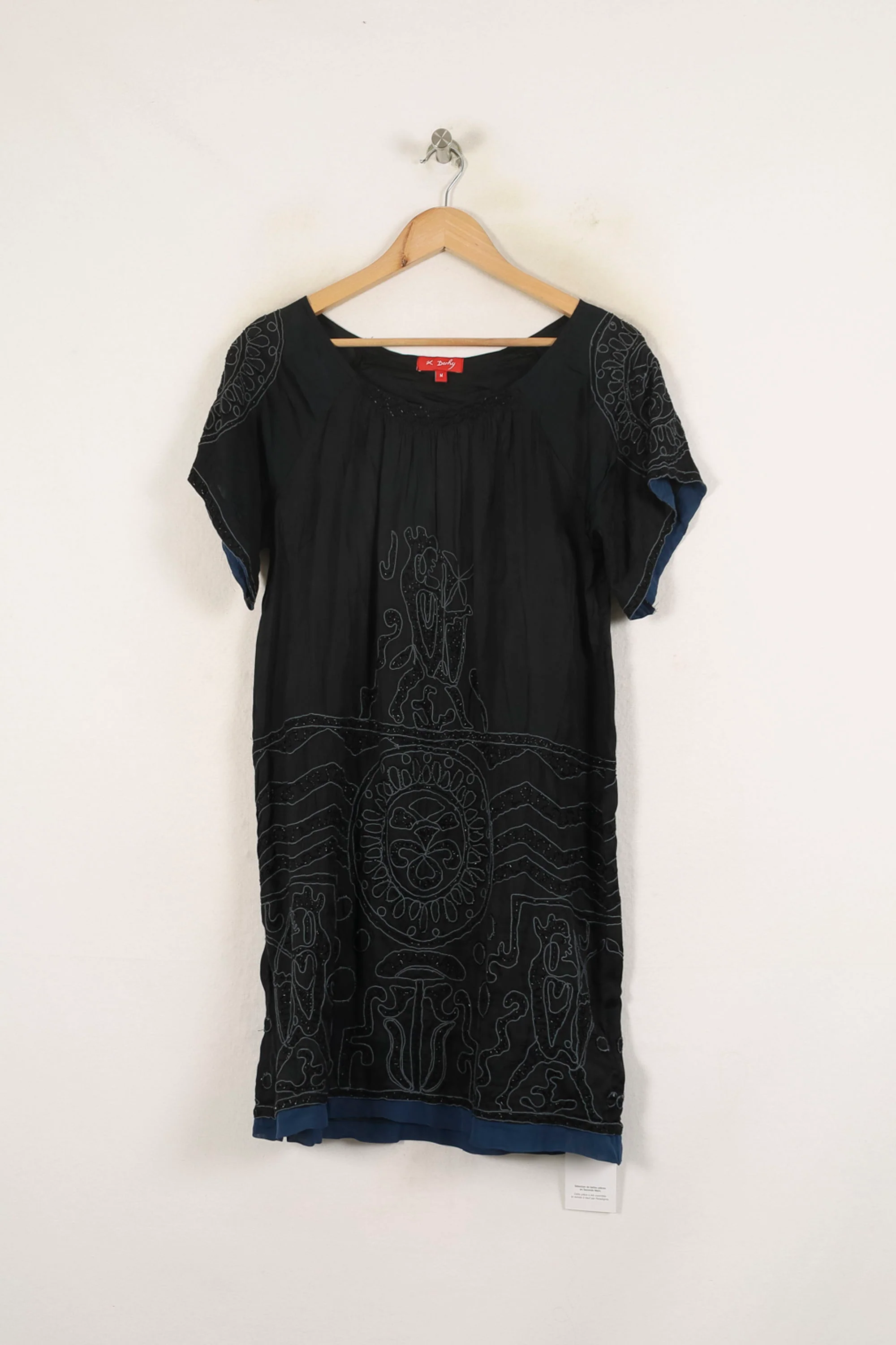 Robe Courte Noire - Taille M/38 - Image 2