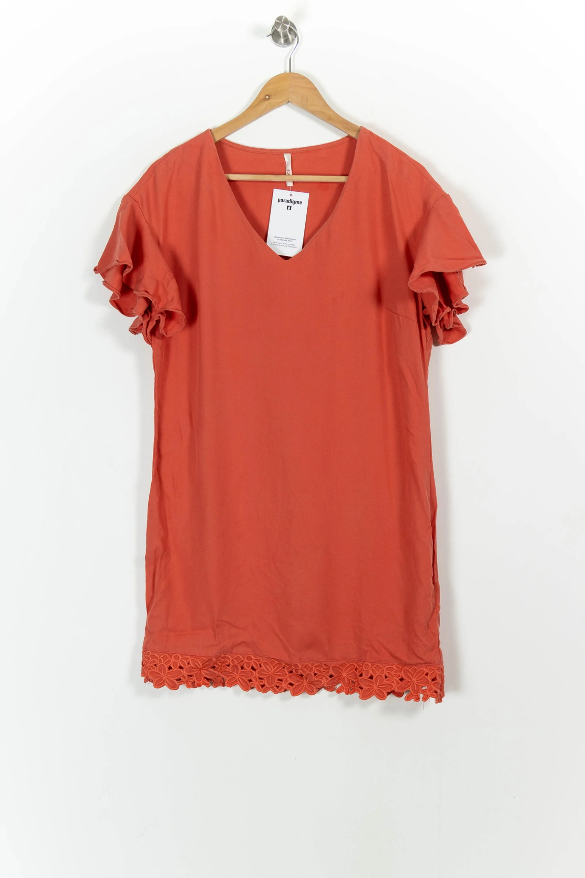 Robe Courte Orange - Taille M/38 - Image 2