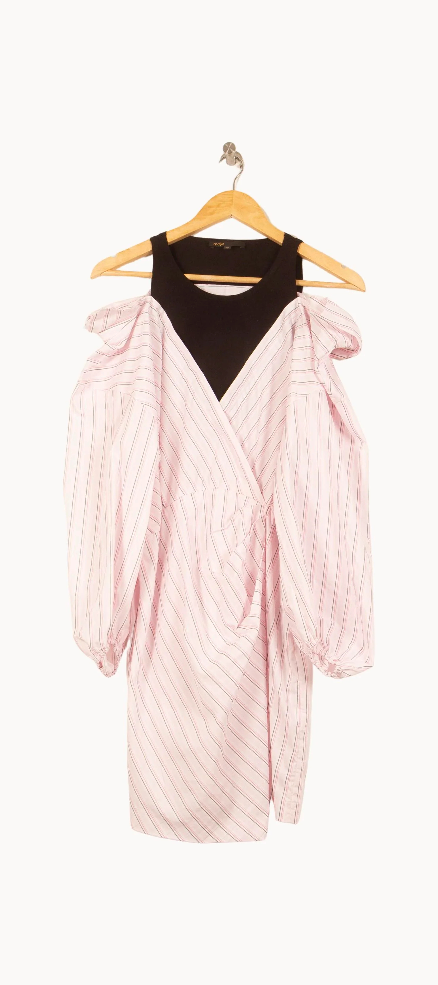 Robe Courte Rose à Rayures - Taille L/40 - Image 2