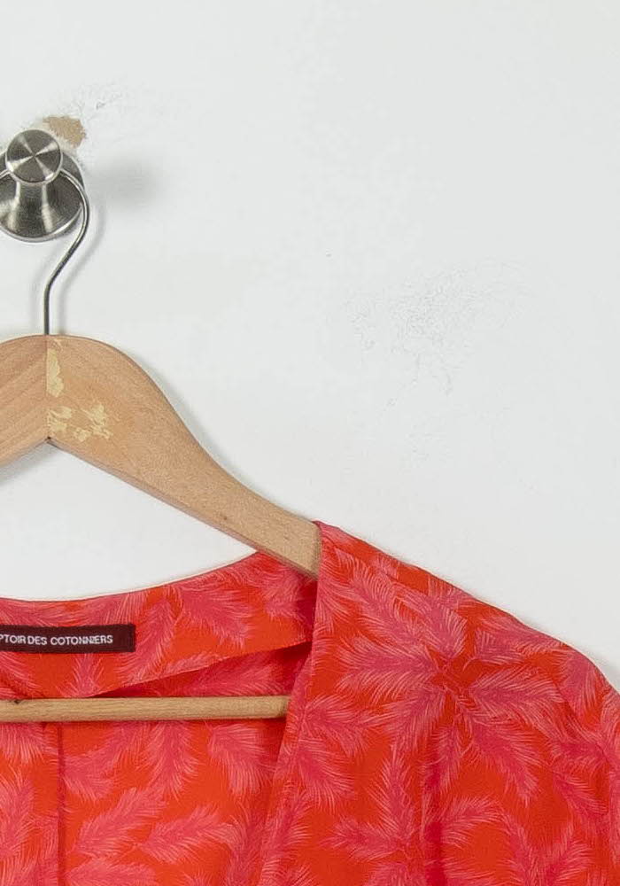 Robe Courte Rouge et Rose - Taille L/40 - Image 3