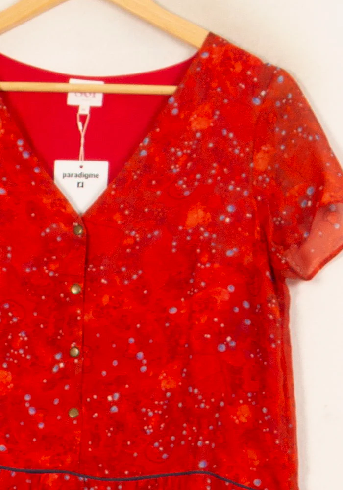 Robe Courte Rouge - Taille S/36 - Image 3