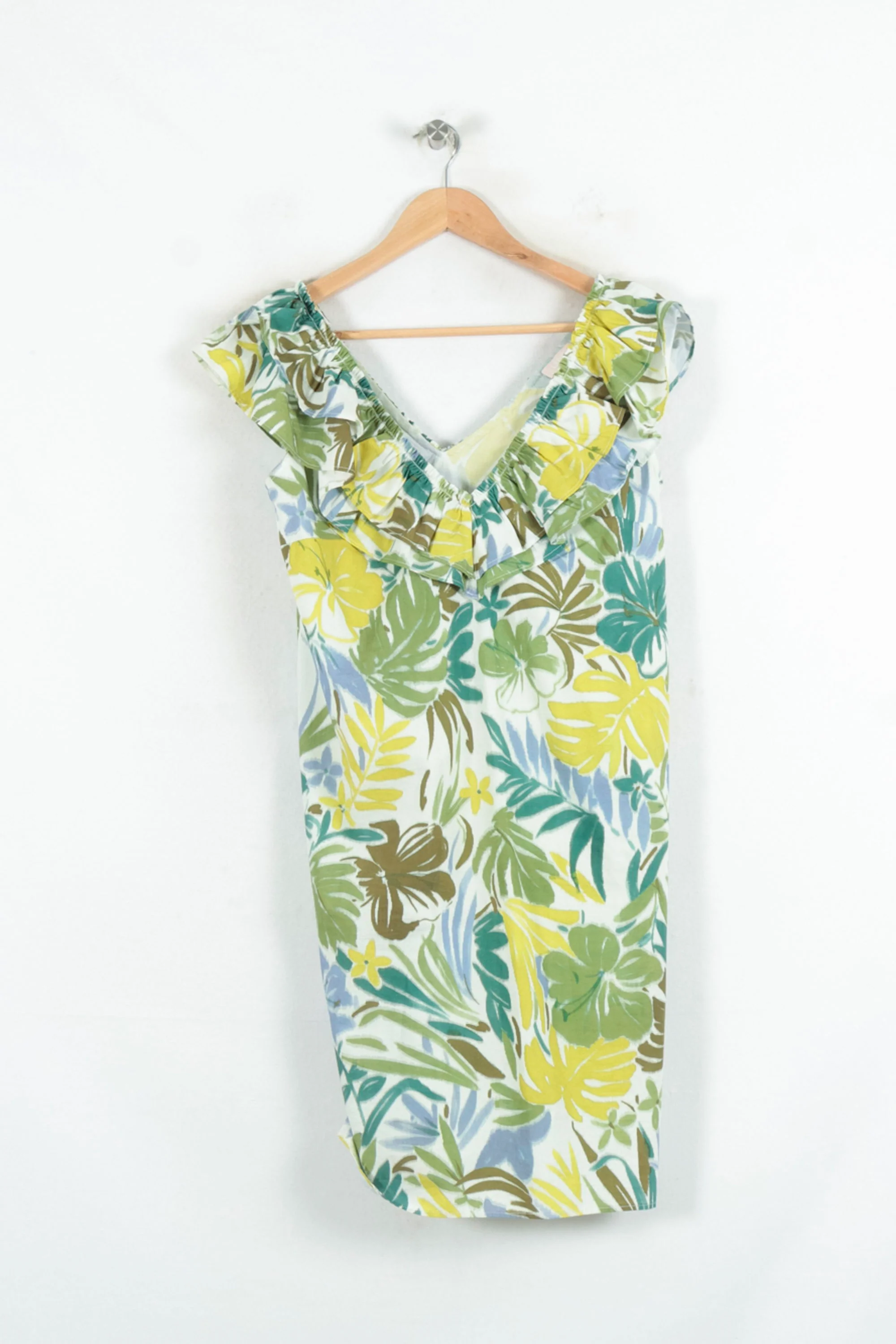 Robe Courte Verte et Jaune - Taille L/40 - Image 2
