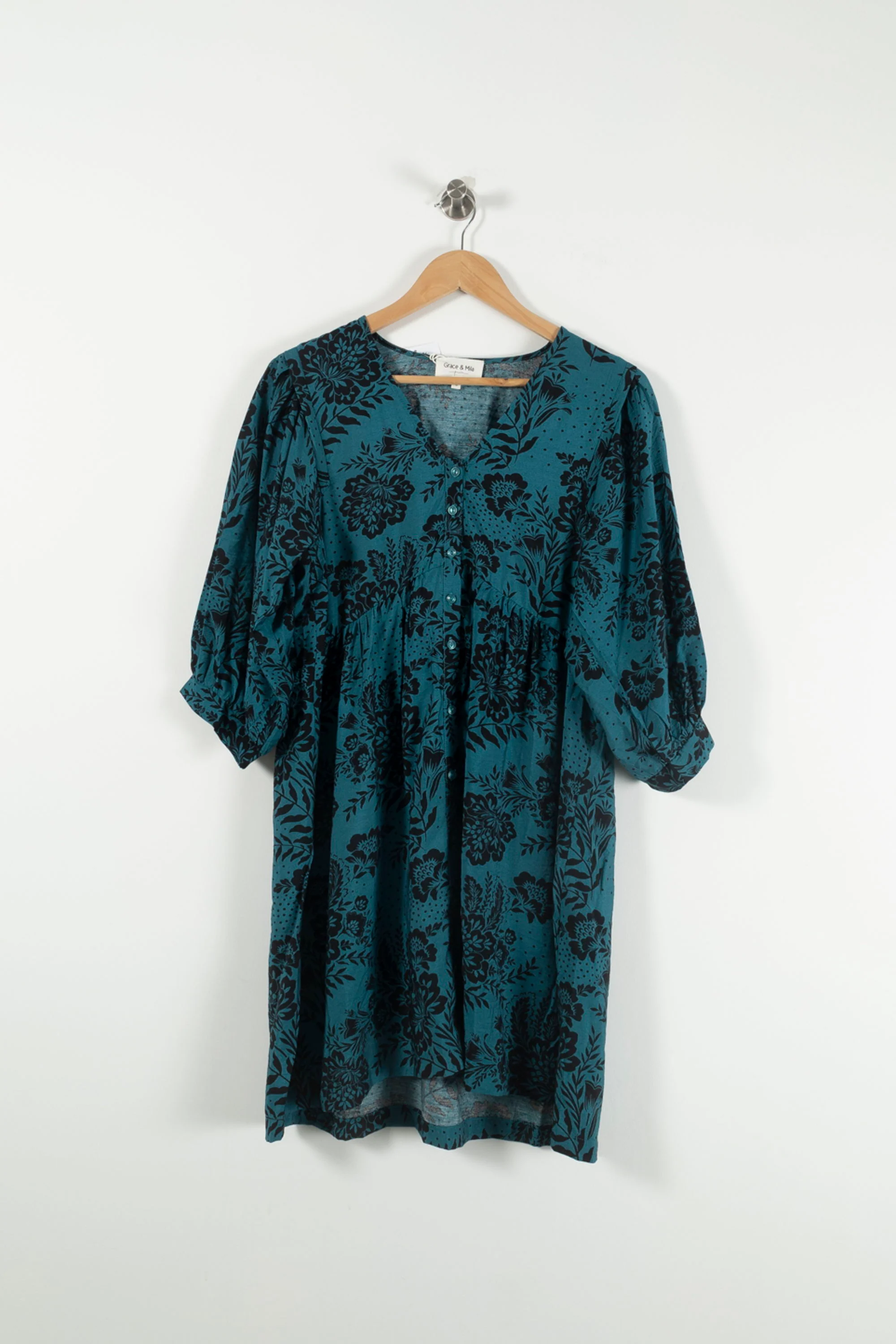 Robe Courte Verte et Noire - Taille S/36 - Image 2
