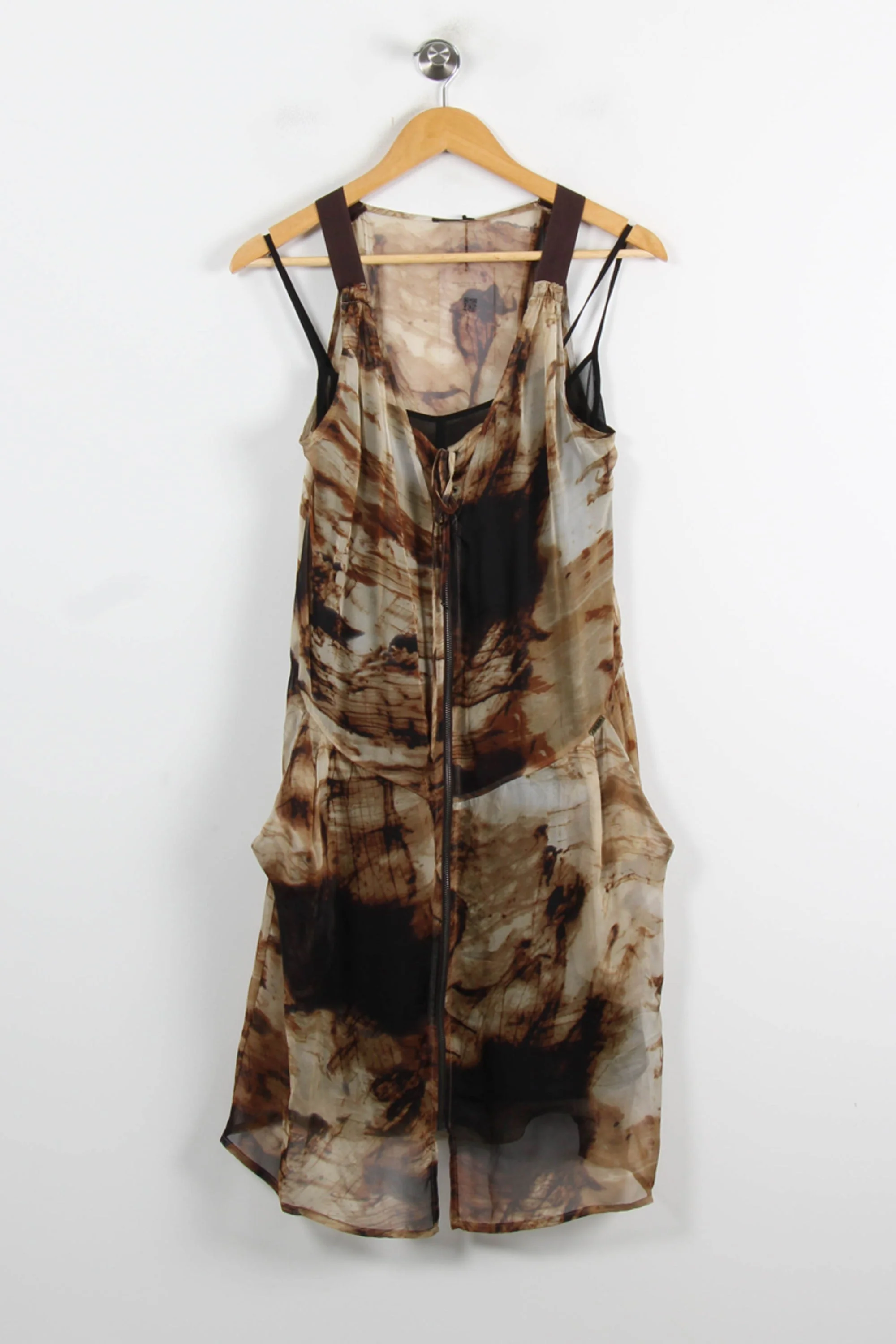 Robe Débardeur Marron et Noir - Taille XL/42 - Image 2