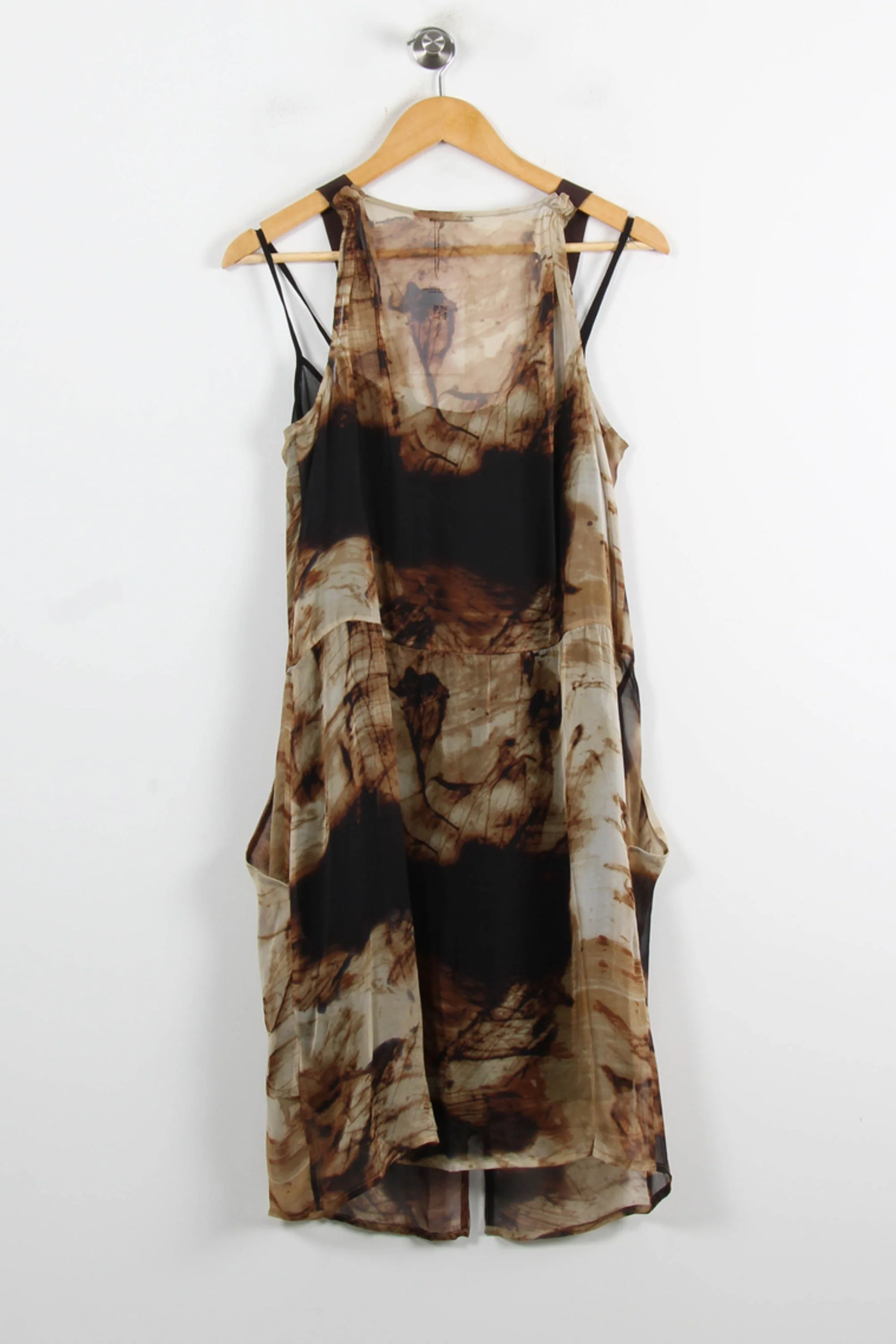 Robe Débardeur Marron et Noir - Taille XL/42 - Image 4