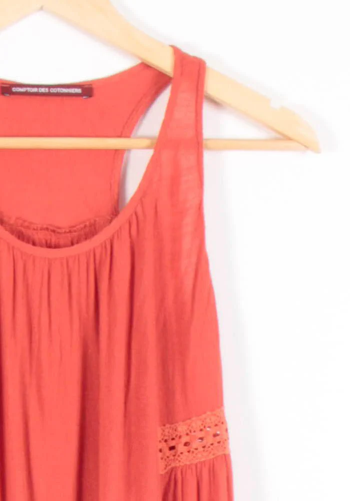 Robe Débardeur Orange - Taille XS/34 - Image 3