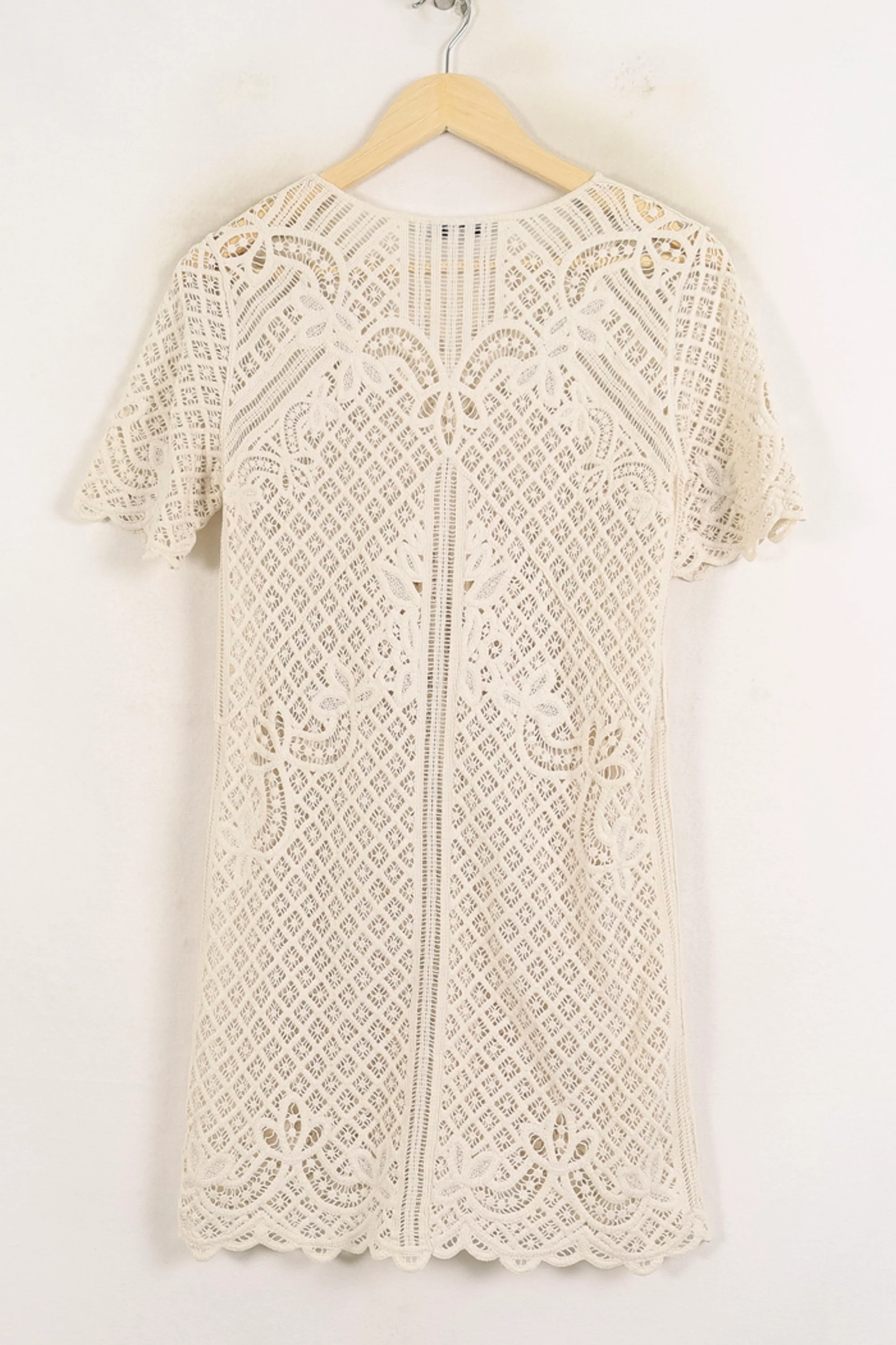 Robe Dentelle Beige - Taille XS/34 - Image 4