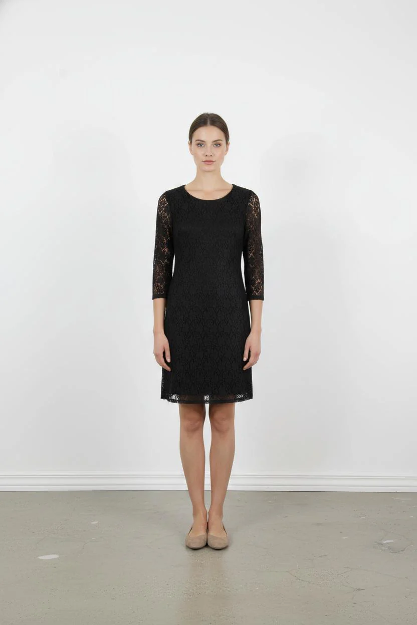 Robe Dentelle Noire - Taille XS/34