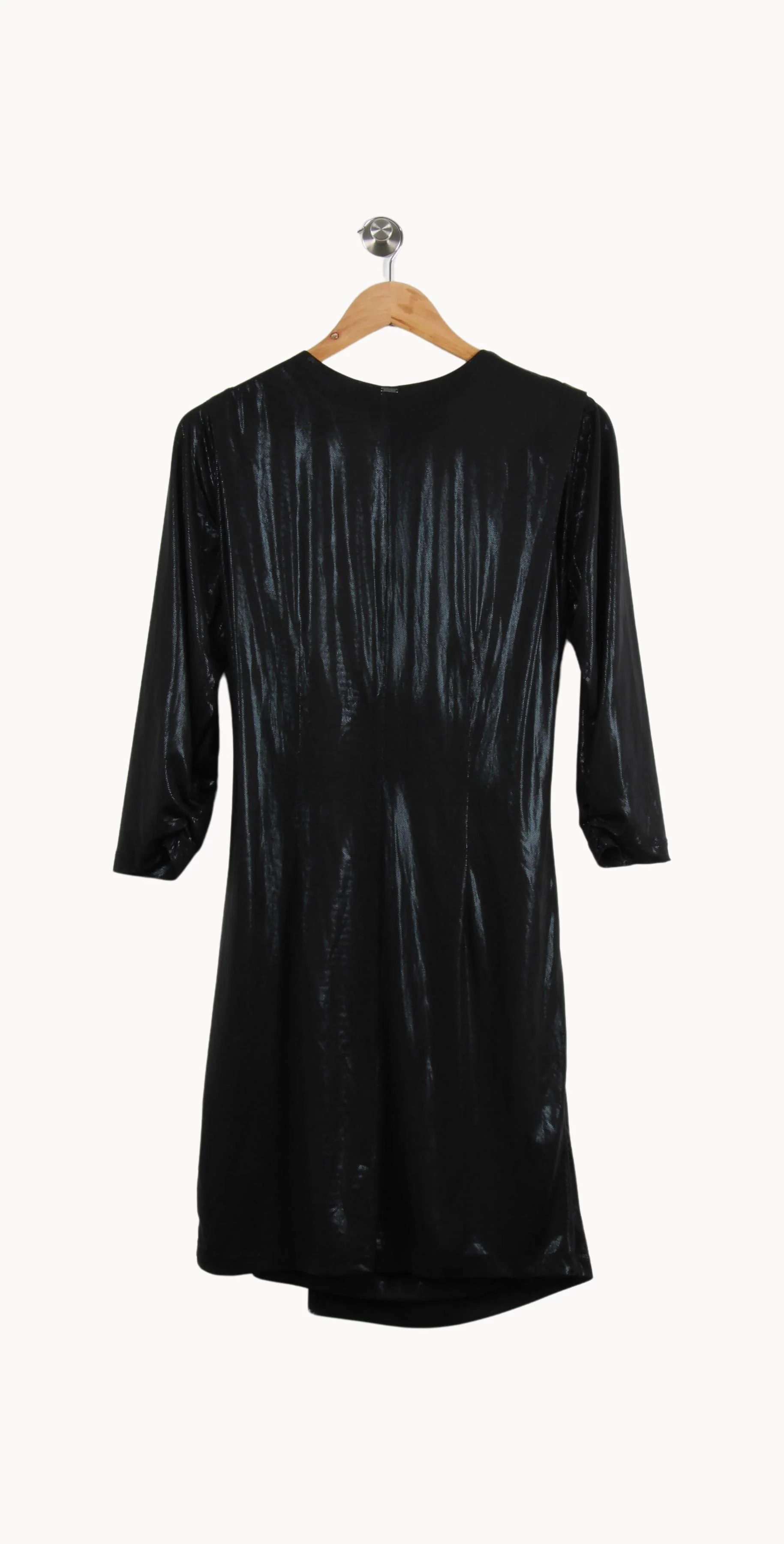 Robe Drapée Noire - Taille M/38 - Image 4
