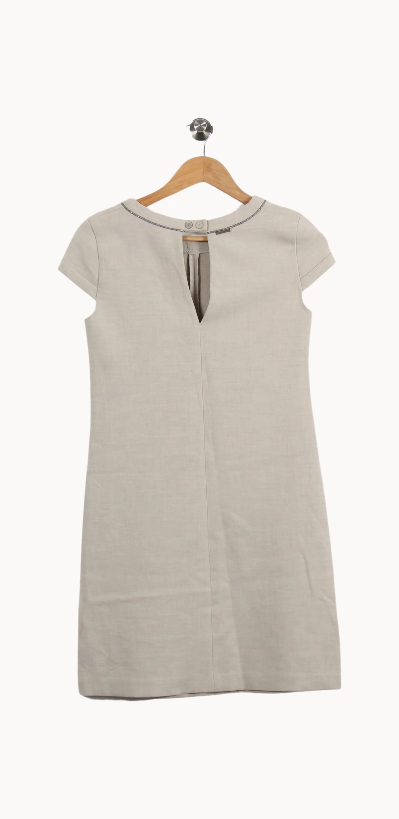 Robe Droite Beige - Taille XS/34 - Image 4