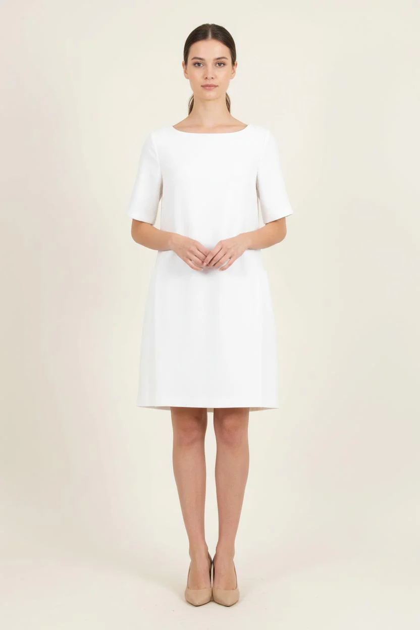 Robe Droite Blanche - Taille XS/34