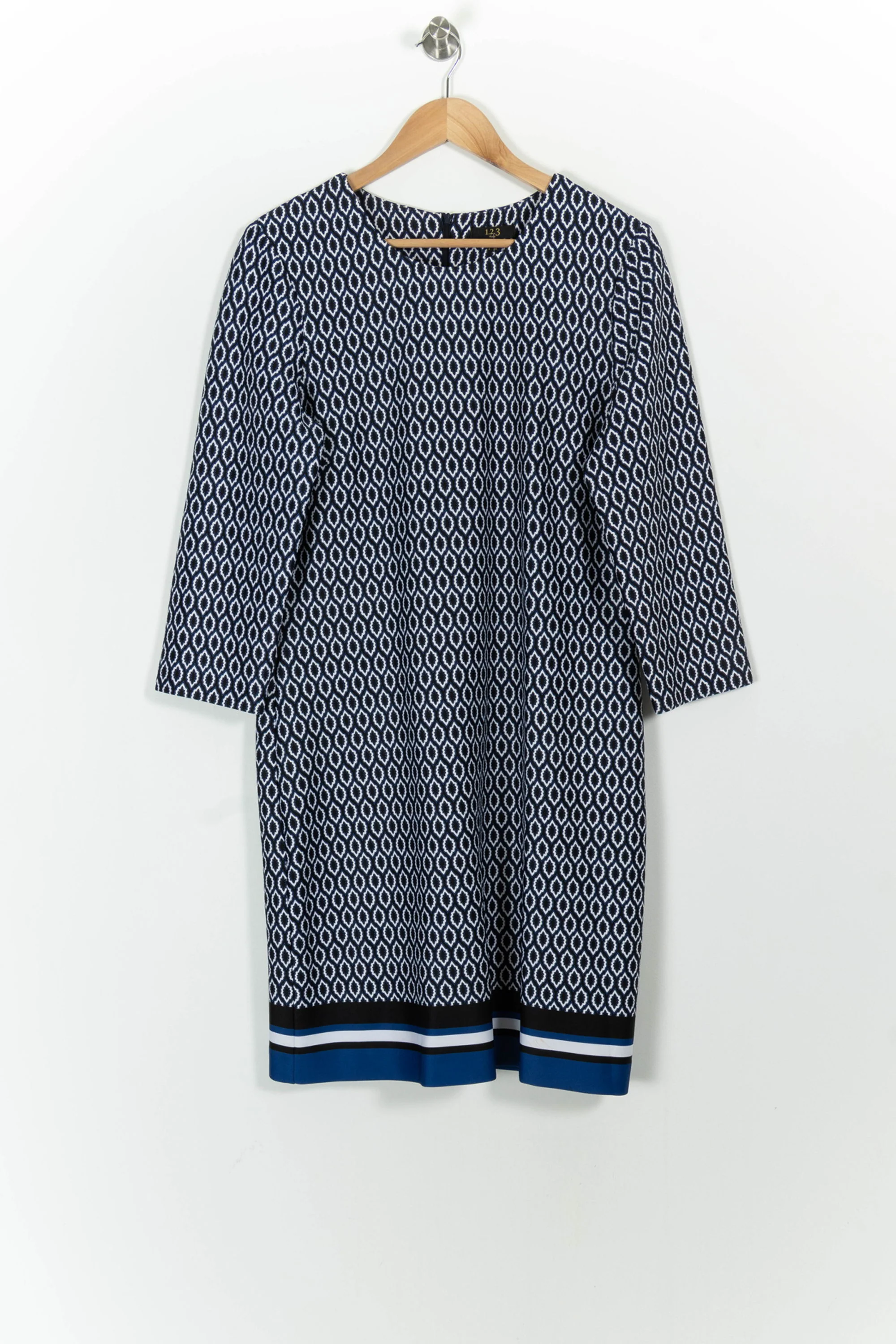 Robe Droite Bleu et Blanc - Taille XL/42 - Image 2