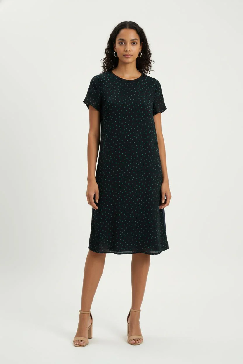 Robe Droite Bleu - Taille M/38