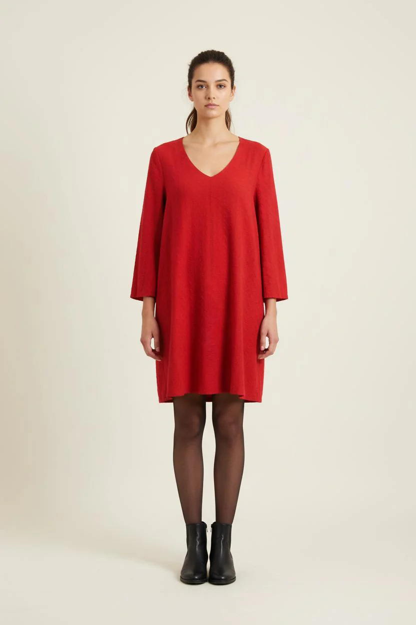 Robe Droite Bordeaux - Taille M/38