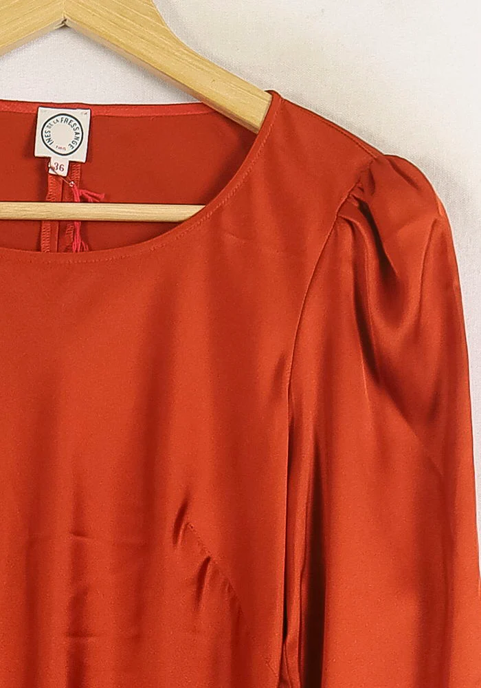 Robe Droite Bordeaux - Taille S/36 - Image 3
