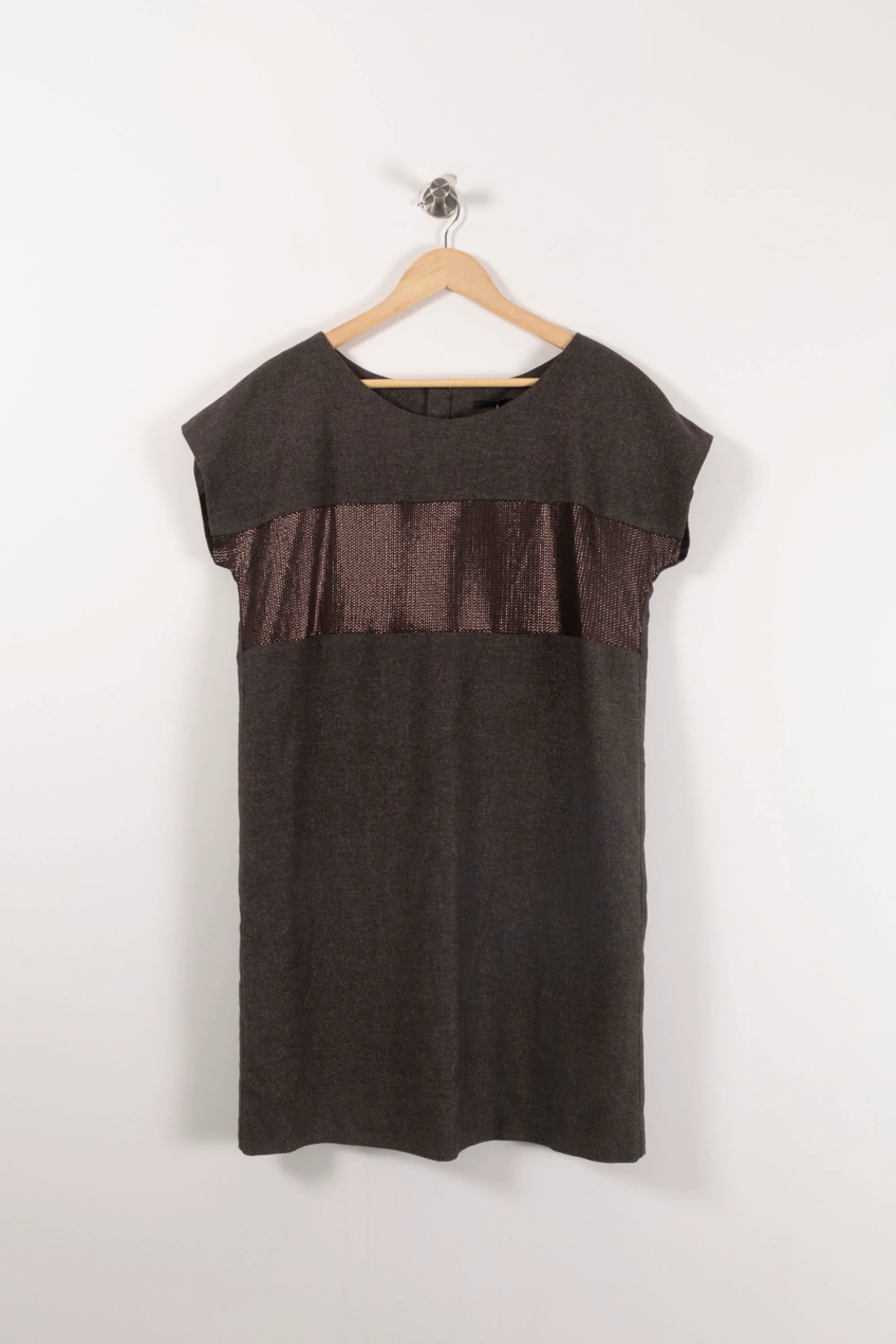 Robe Droite Grise - Taille L/40 - Image 2