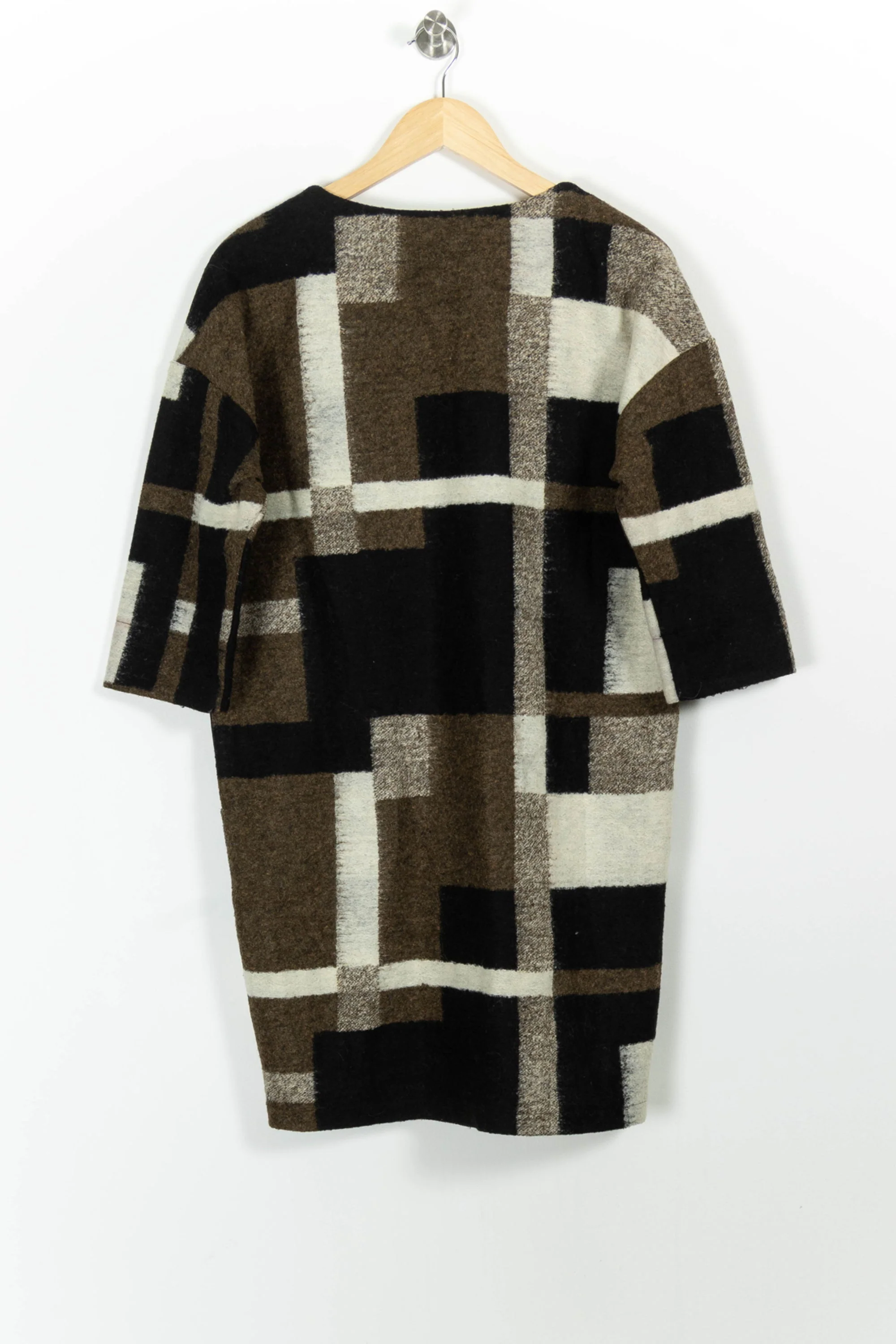 Robe Droite Marron et Noire - Taille L/40 - Image 4