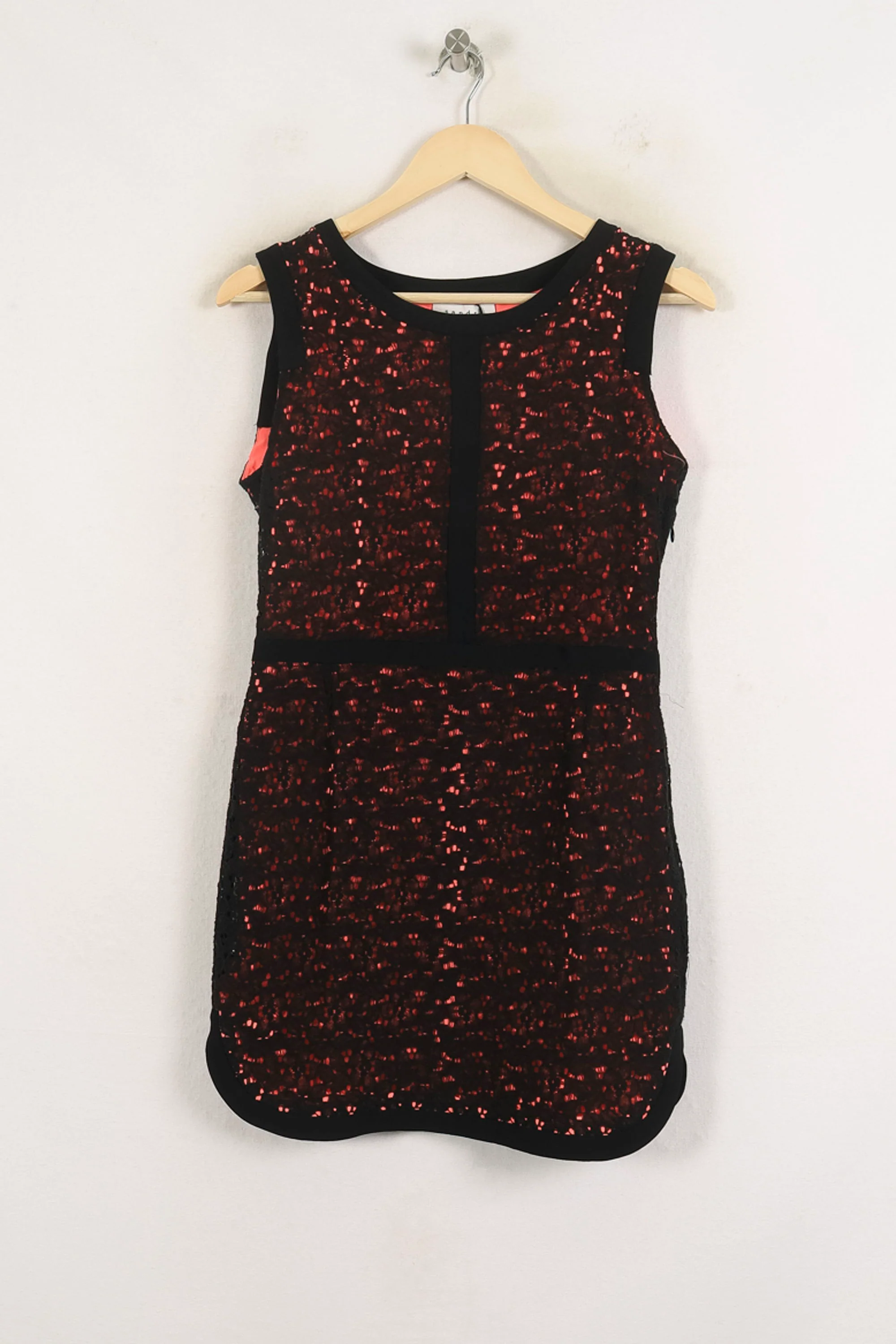 Robe Droite Noire et Rouge - Taille M/38 - Image 4