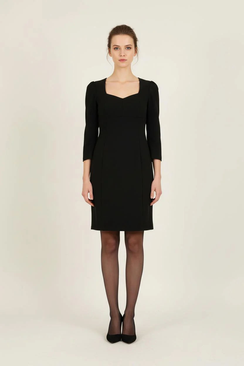 Robe Droite Noire - Taille S/36