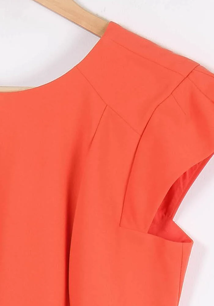 Robe Droite Orange - Taille L/40 - Image 3