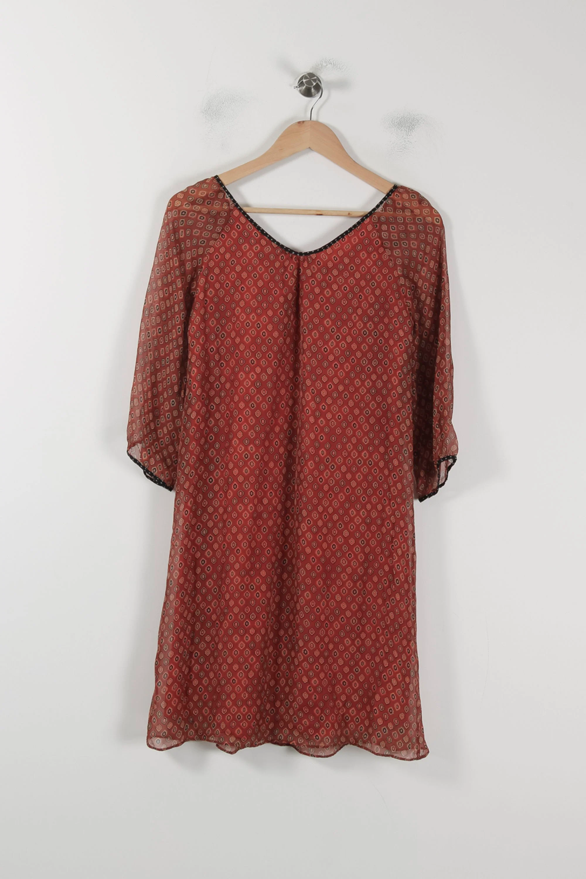 Robe Droite Rouge - Taille S/36 - Image 4