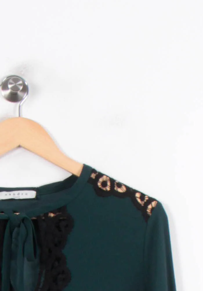 Robe Droite Verte et Noire - Taille L/40 - Image 3